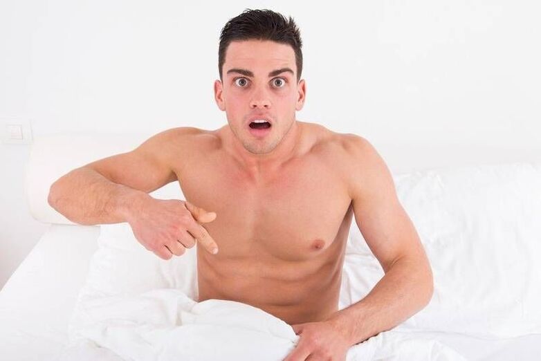 What men secrete when they wake up